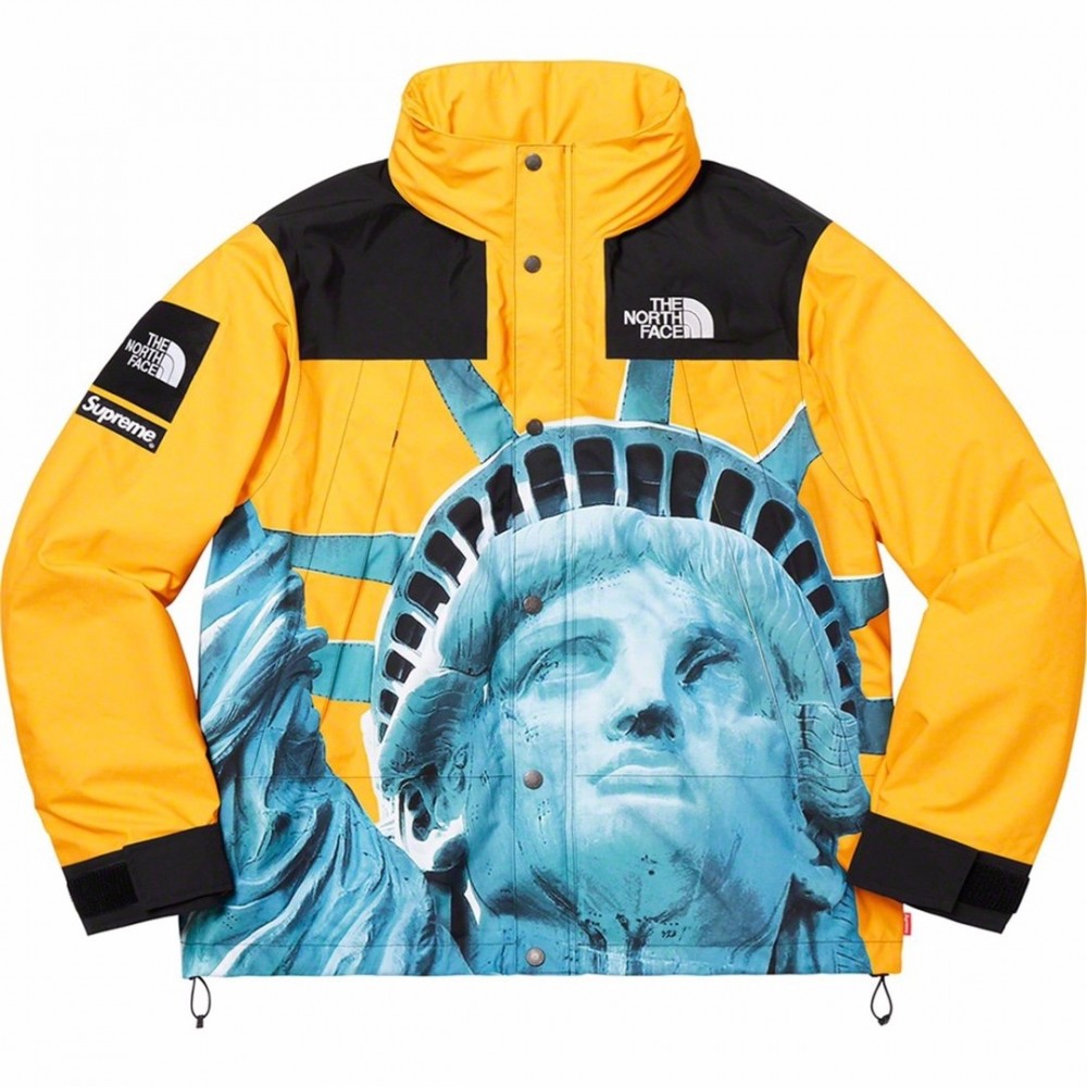 Supreme x The North Face Statue of Liberty Mountain Jacket Yellow