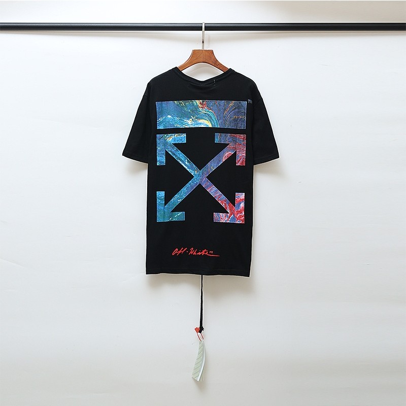 OFF-WHITE oil painting arrow T-shirt